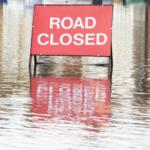 Road closed due to flooding