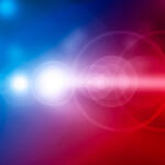 Police car lights