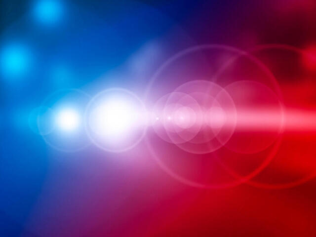 Police car lights