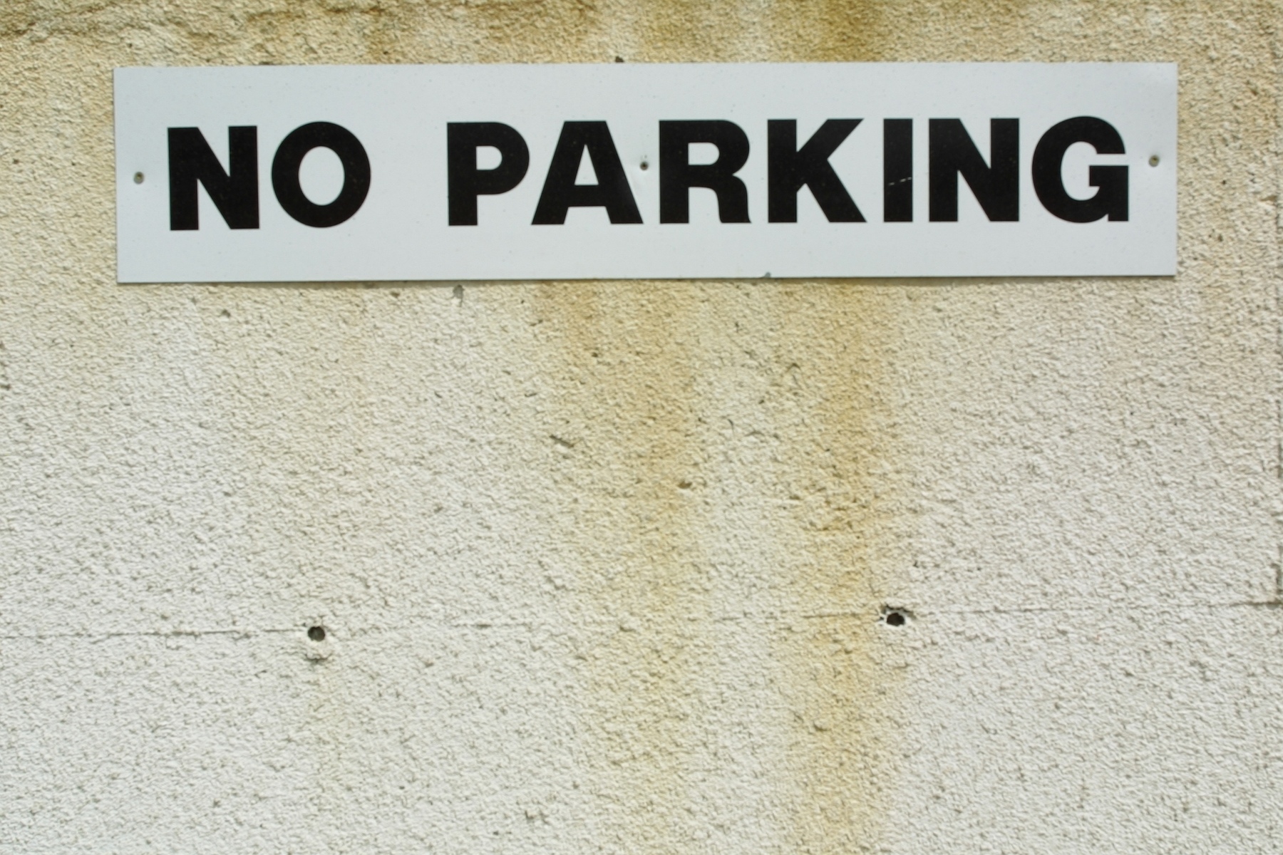 No parking sign