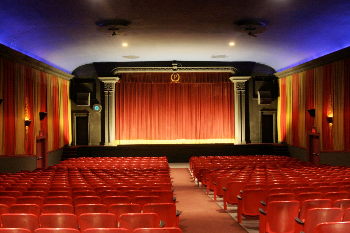 Empty theater with stage