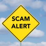 Scam alert sign