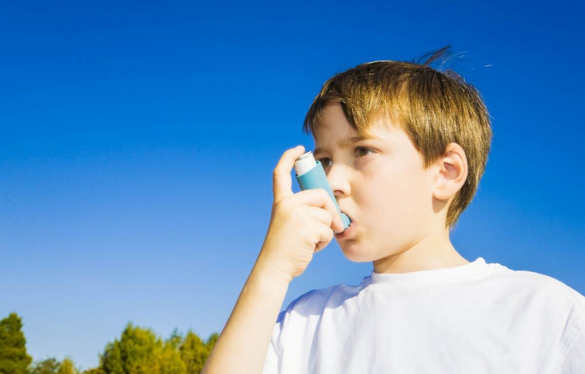 Boy with asthma