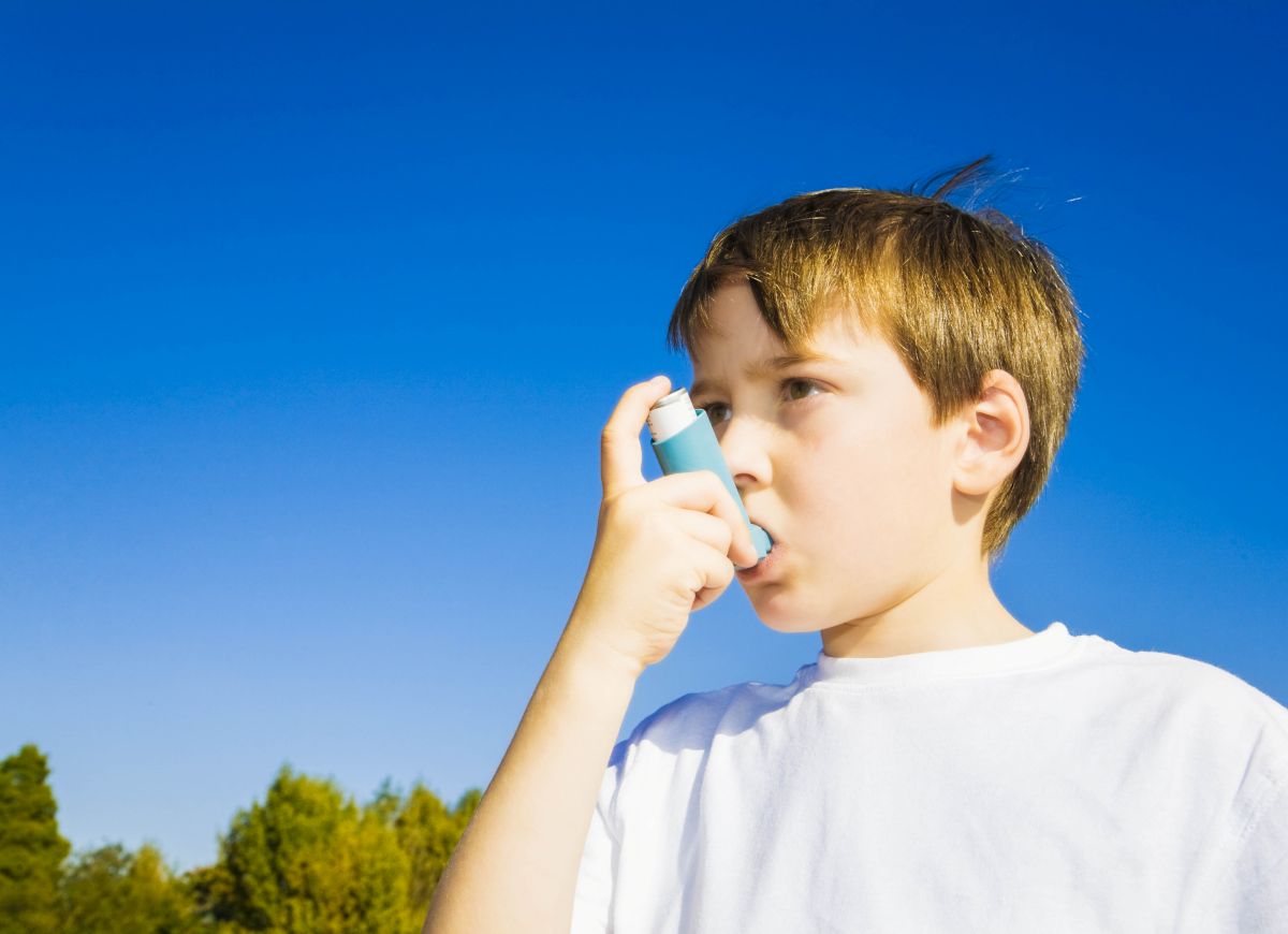 Boy with asthma