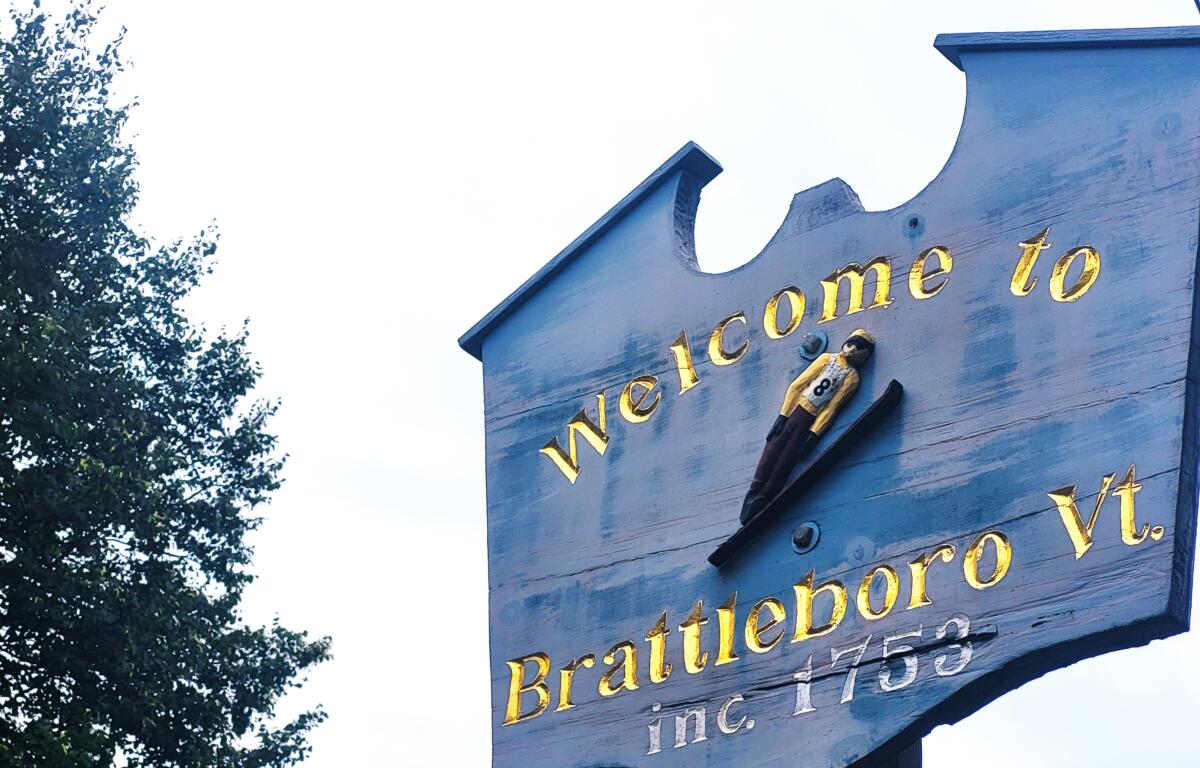 Brattleboro town sign
