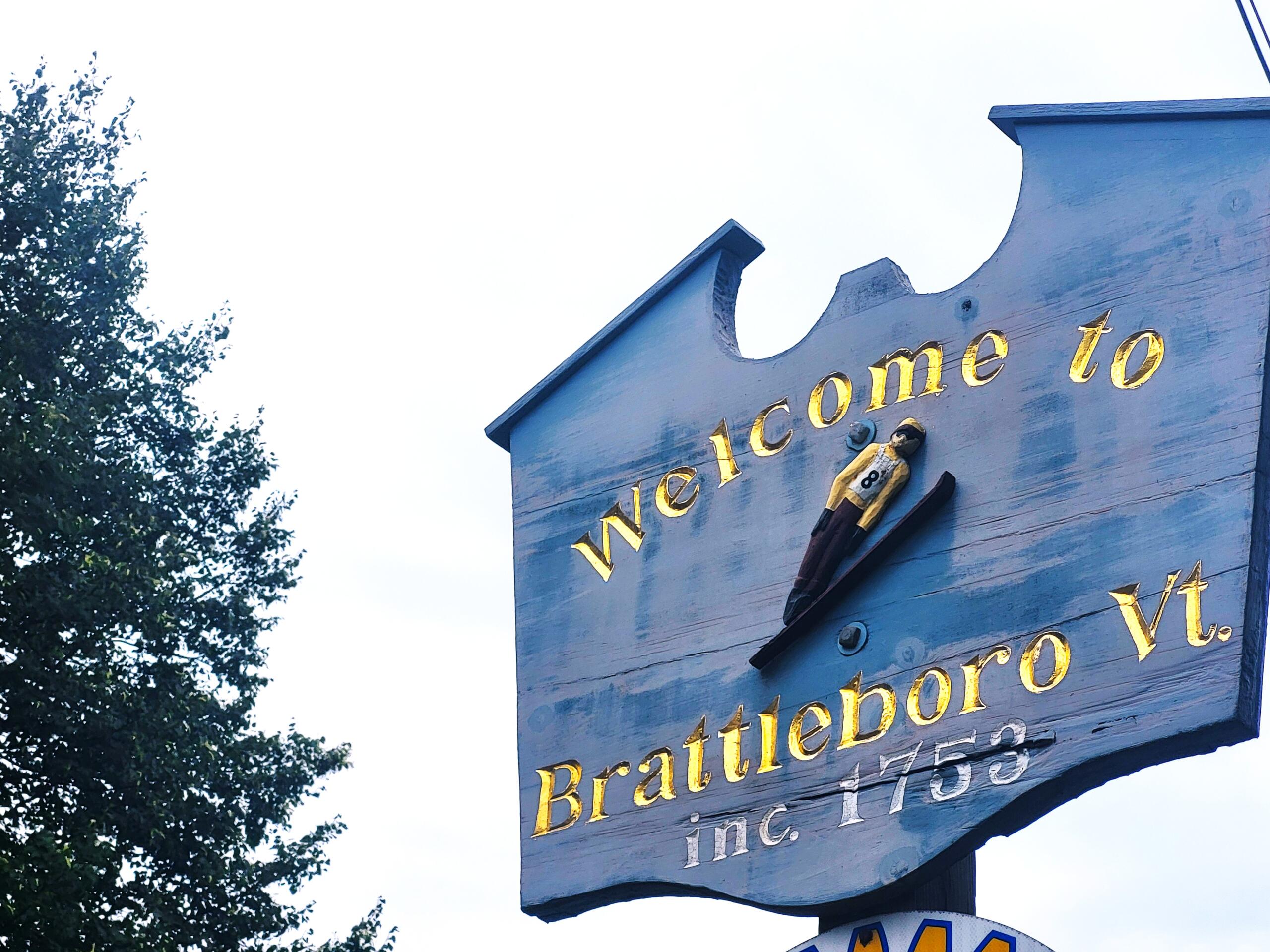 Brattleboro town sign