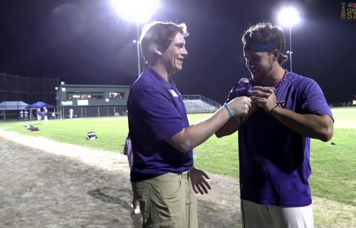 Ripken Reese in post-Swamp Bats game interview
