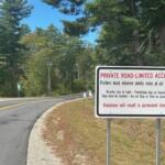 Wastewater Treatment Plant access road in Swanzey