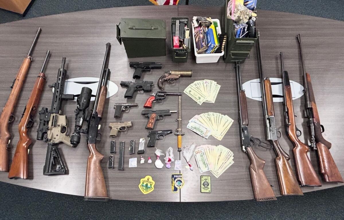 Firearms seized by Brattleboro Police