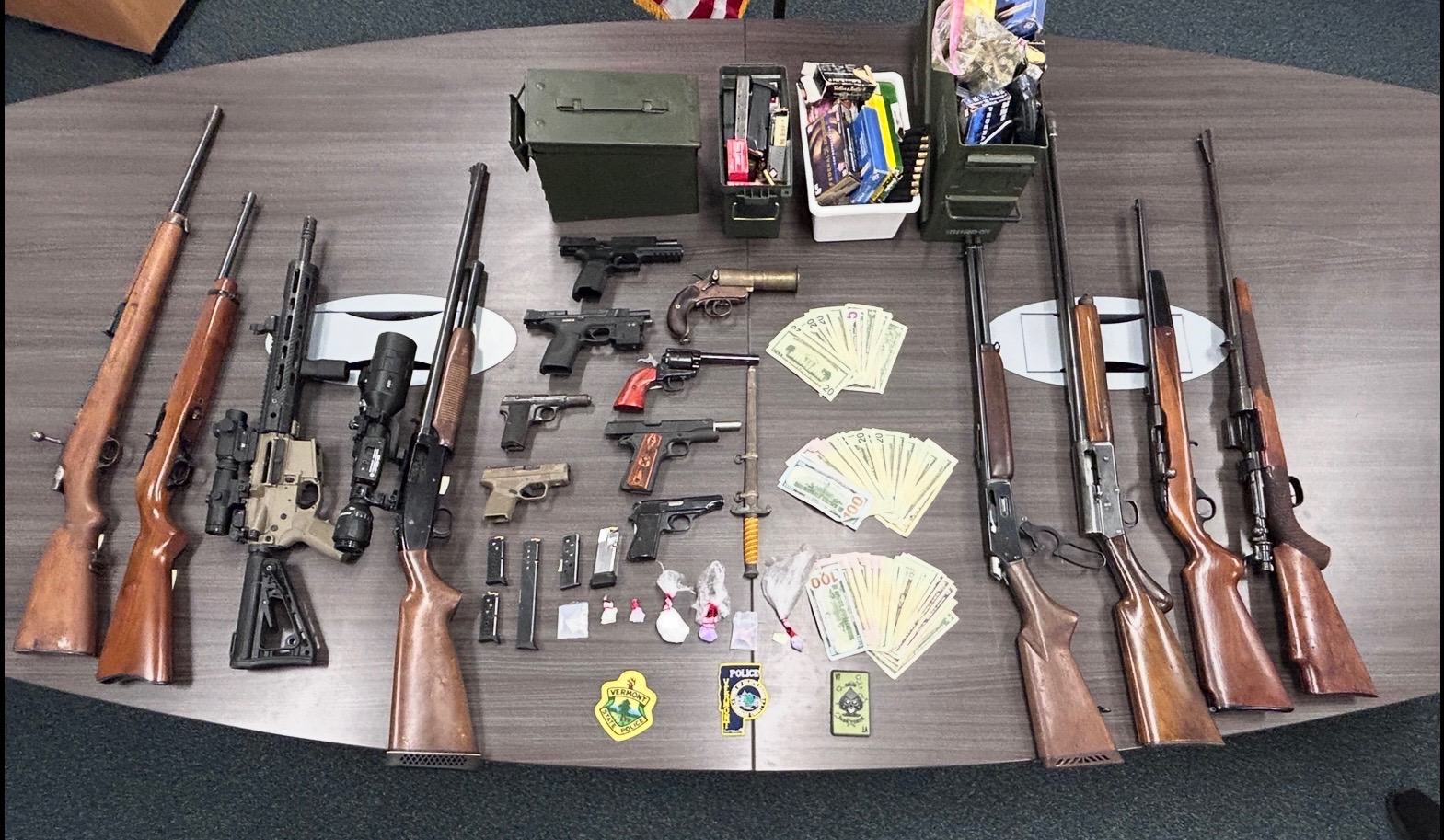 Firearms seized by Brattleboro Police