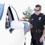 Police officer traffic stop