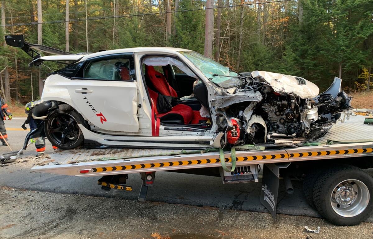 Honda Civic involved in accident in Swanzey Saturday