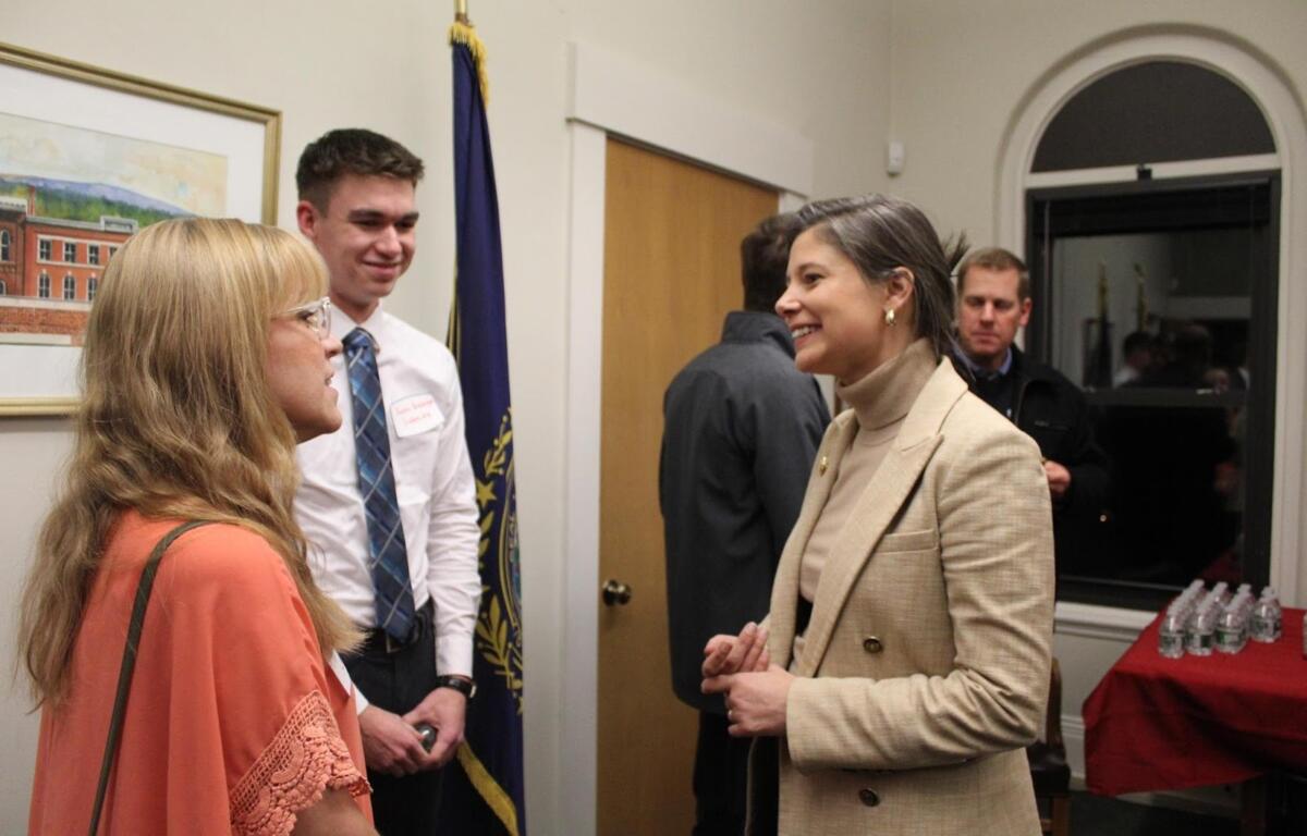 Maggie Goodlander at service academies reception