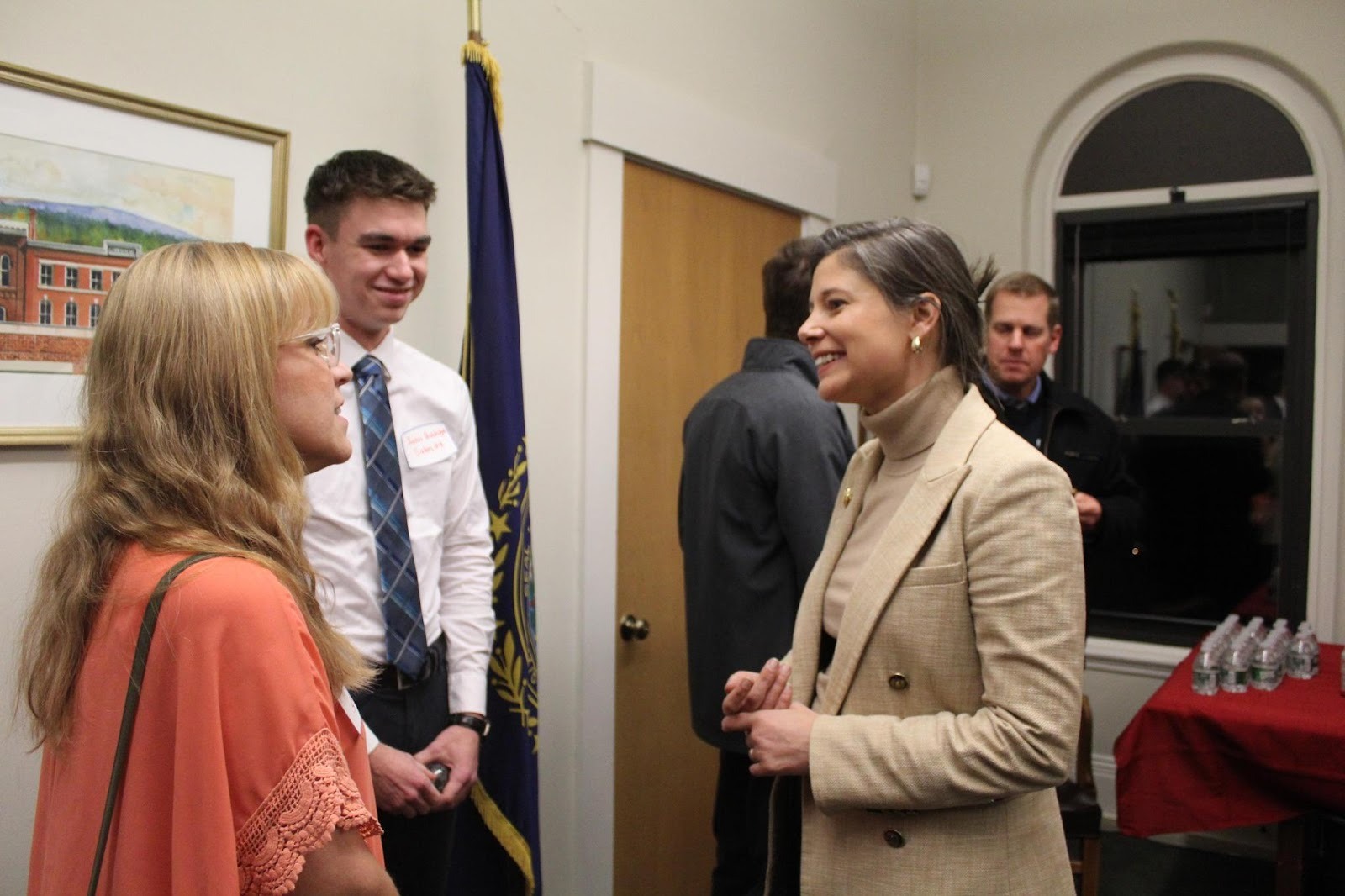 Maggie Goodlander at service academies reception