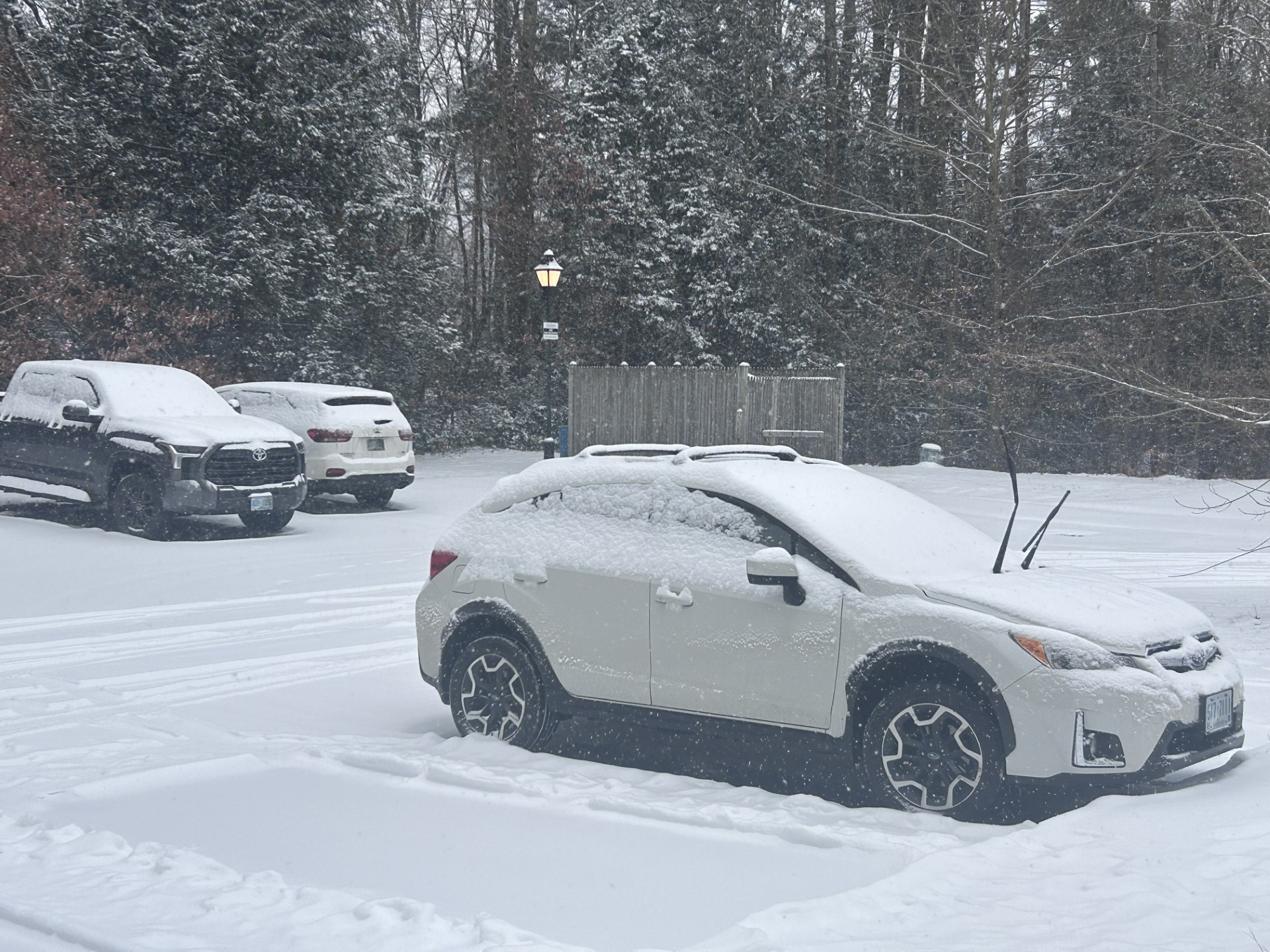 Parking lot ban snow