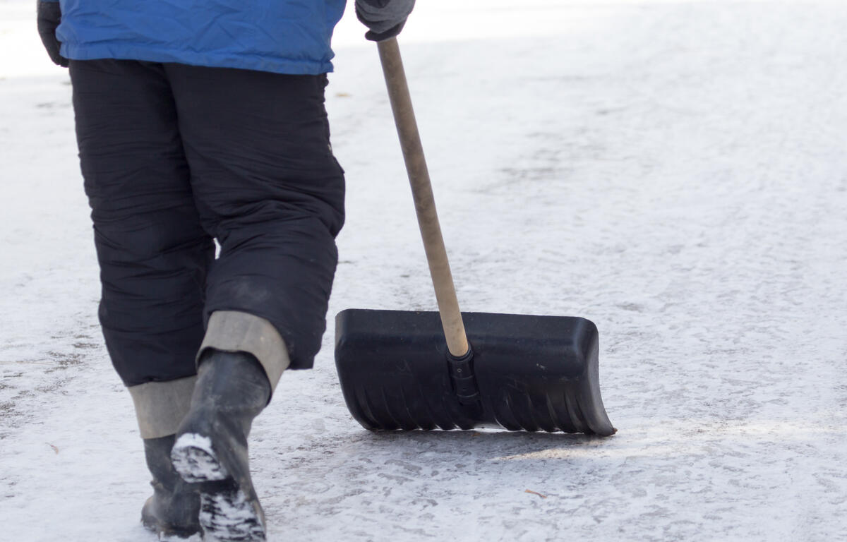 Snow shoveling