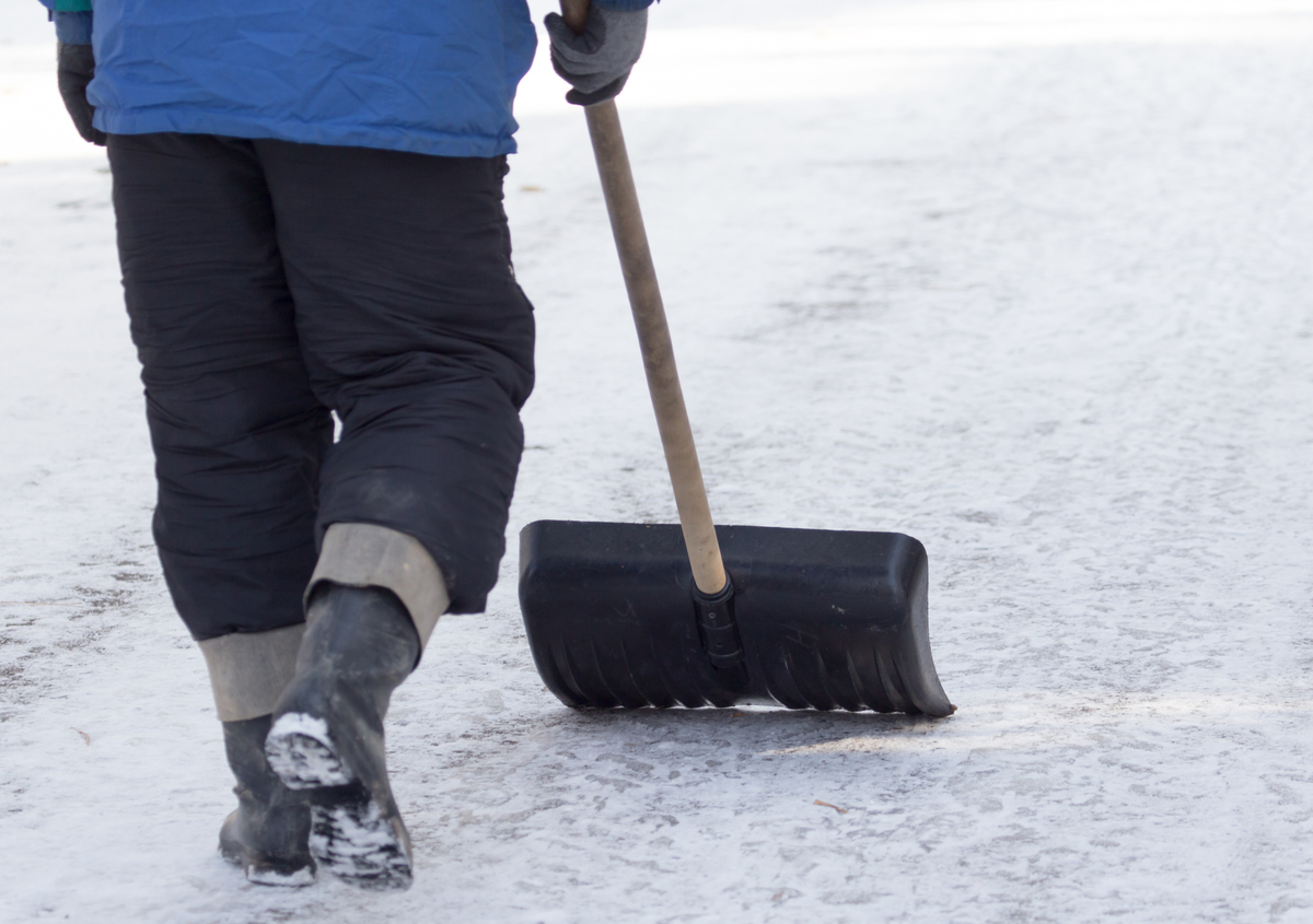 Snow shoveling