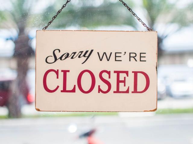 Closed sign