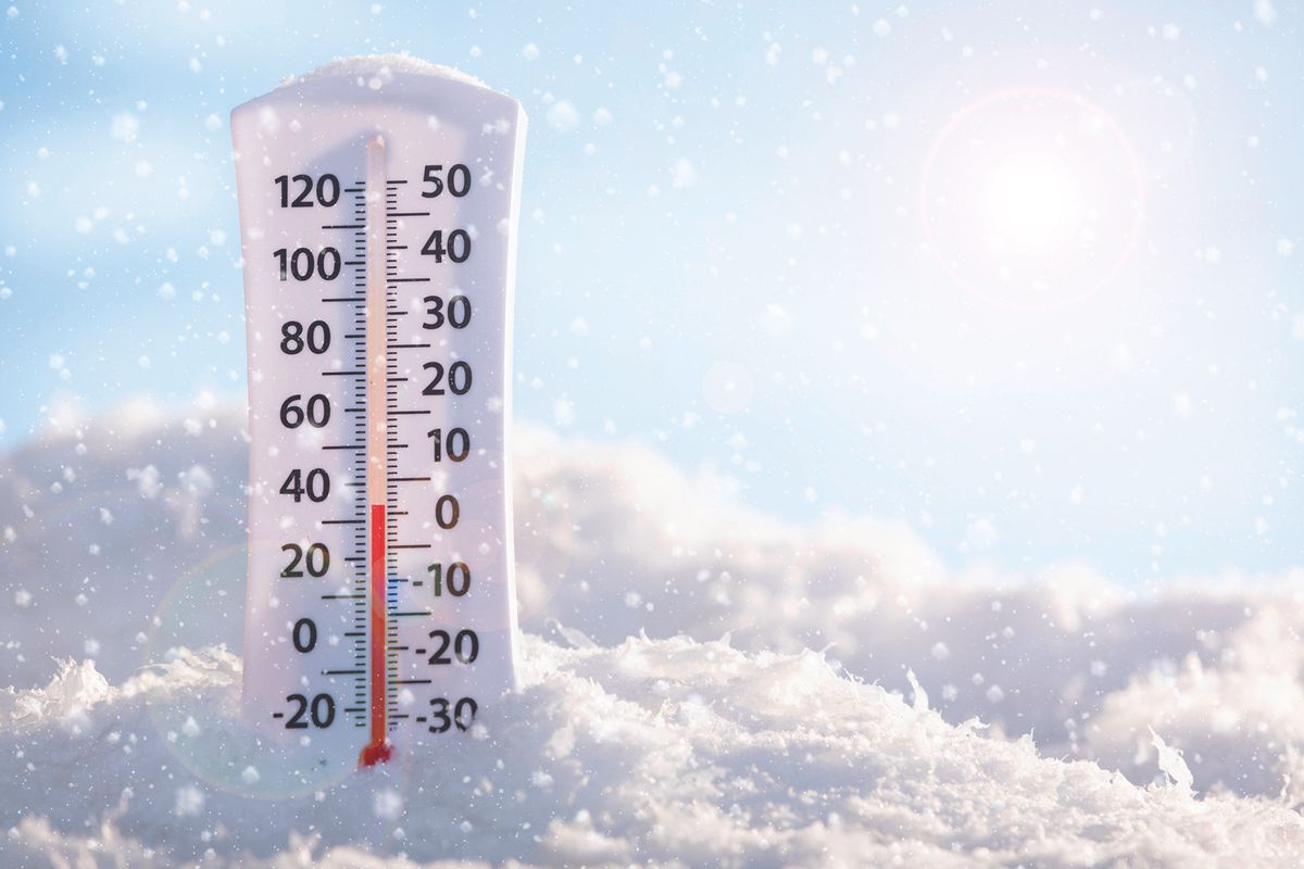 Cold weather thermometer