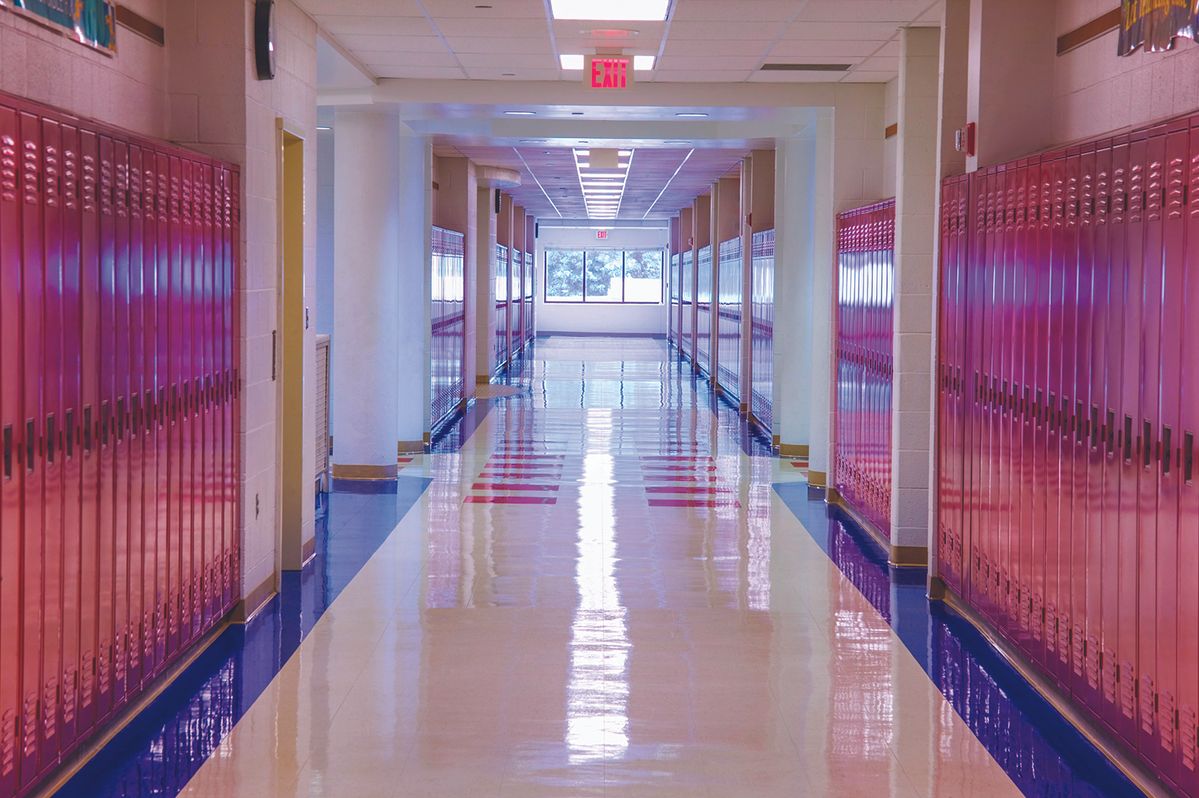 School hallway