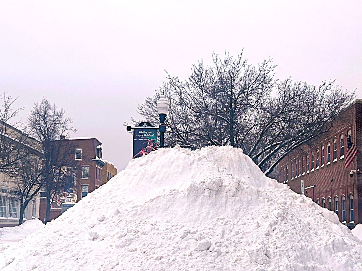 Winter Storm Fern in downtown Keene