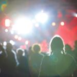 An audience enjoying live entertainment