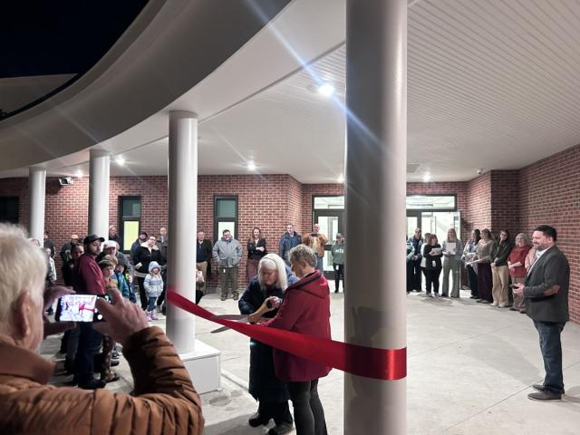 Ribbon cutting at Mt. Caesar Elementary