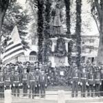 Historic photo of Civil War veterans in Central Square
