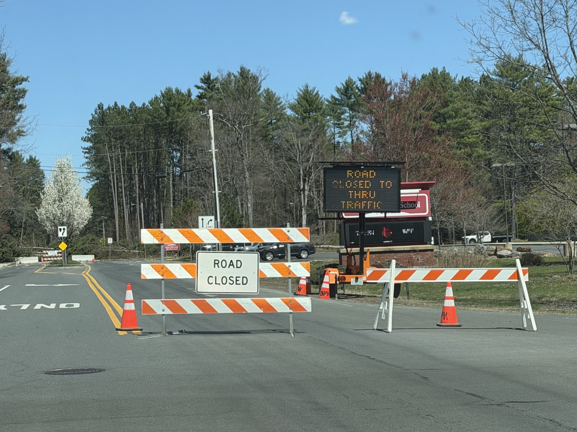 Dinsmoor Woods first day of cutting