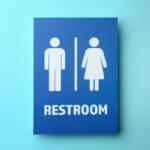 Restroom sign