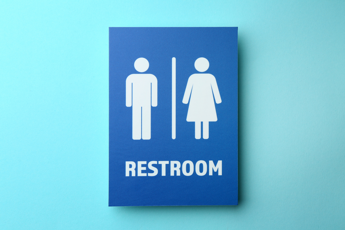 Restroom sign