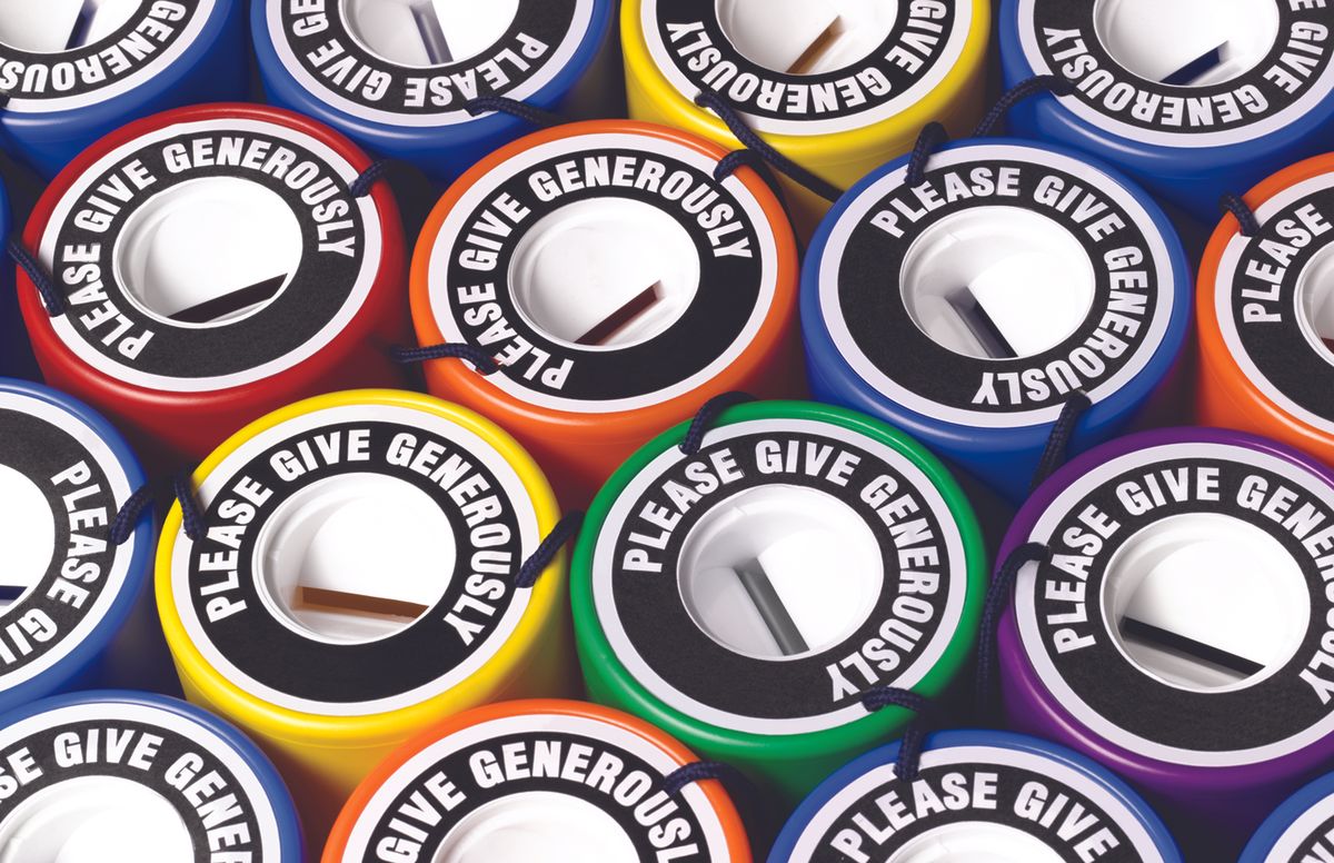 Donation jars