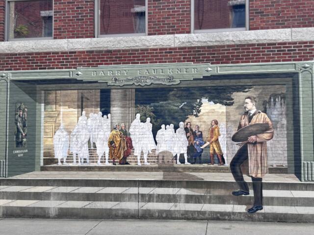 Faulkner mural downtown Keene 