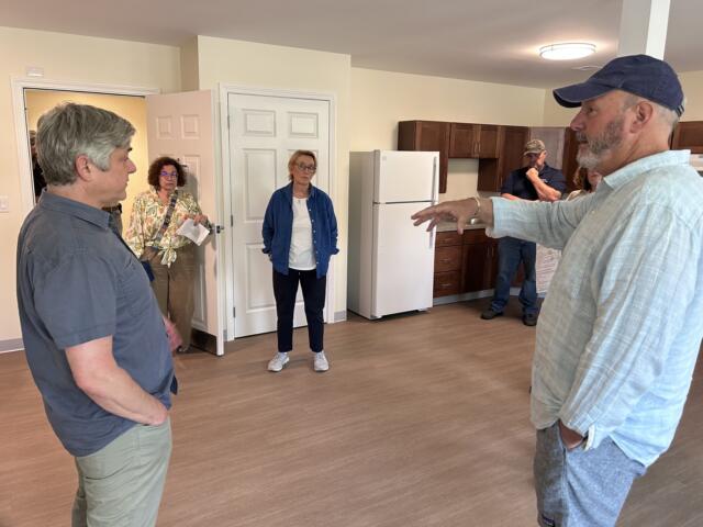 Maggie Hassan at Roosevelt Apartments