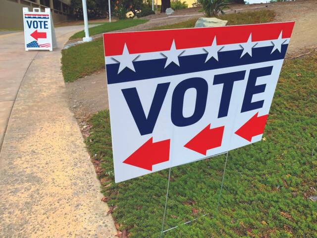Vote sign