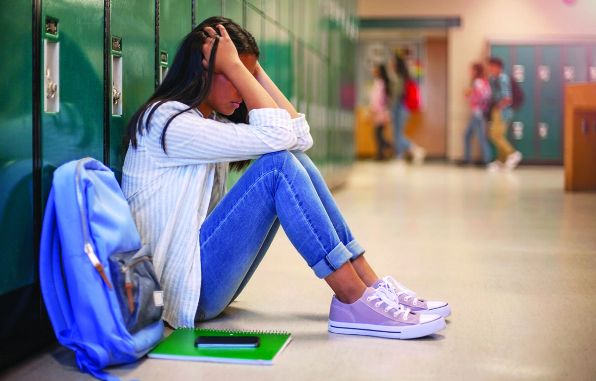 Stressed student