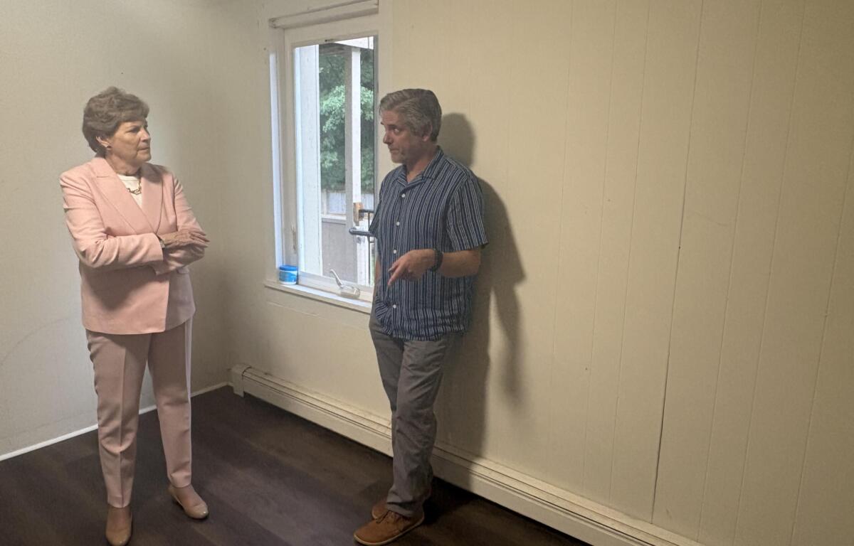 Senator Shaheen and Josh Meehan of Keene Housing