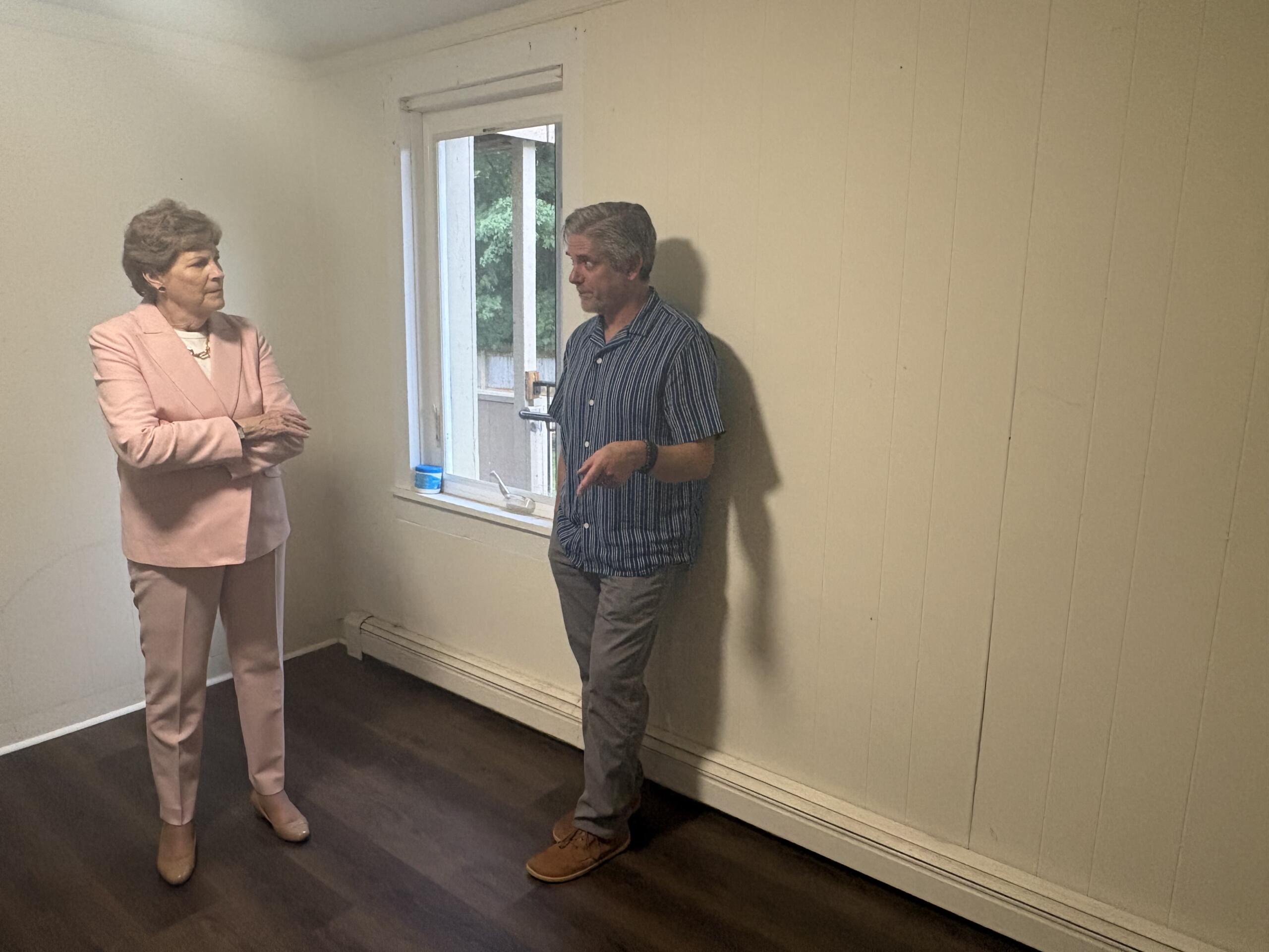 Senator Shaheen and Josh Meehan of Keene Housing