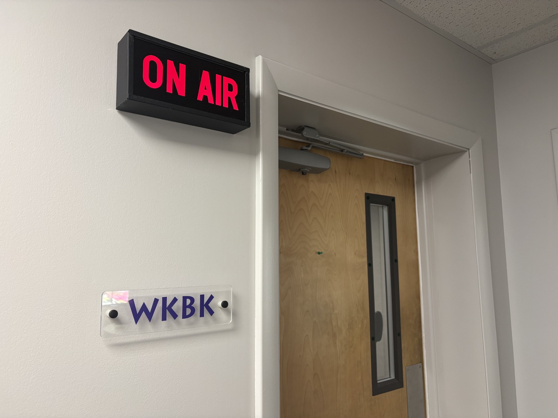 WKBK studio door