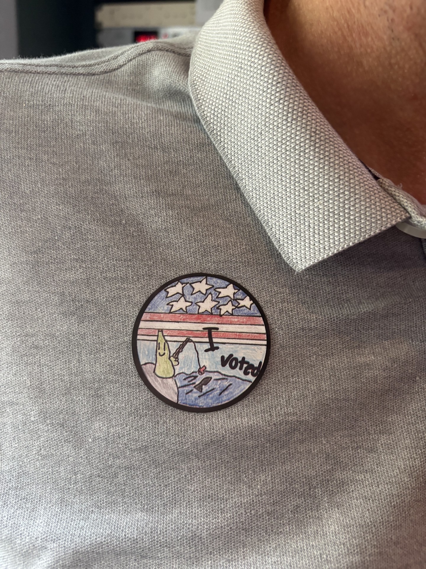 NH primary voting sticker