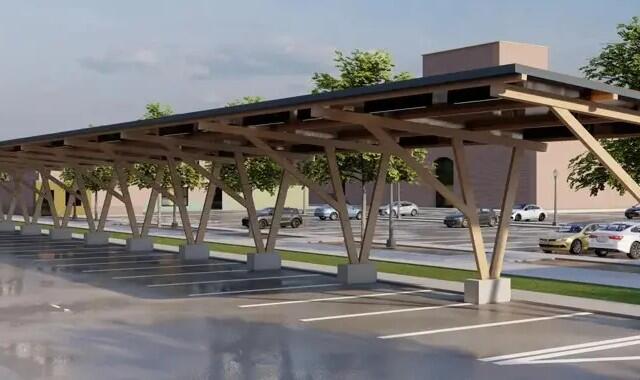 Solar pavilion