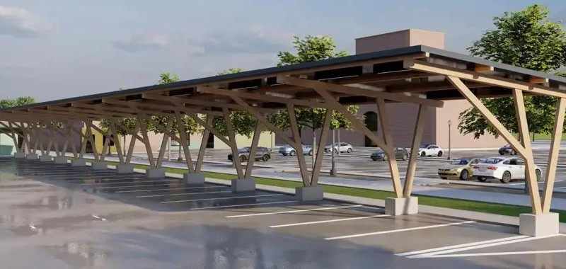Solar pavilion