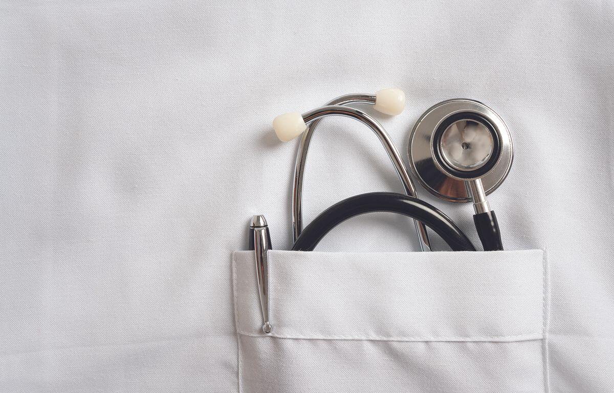 stethoscope and white coat